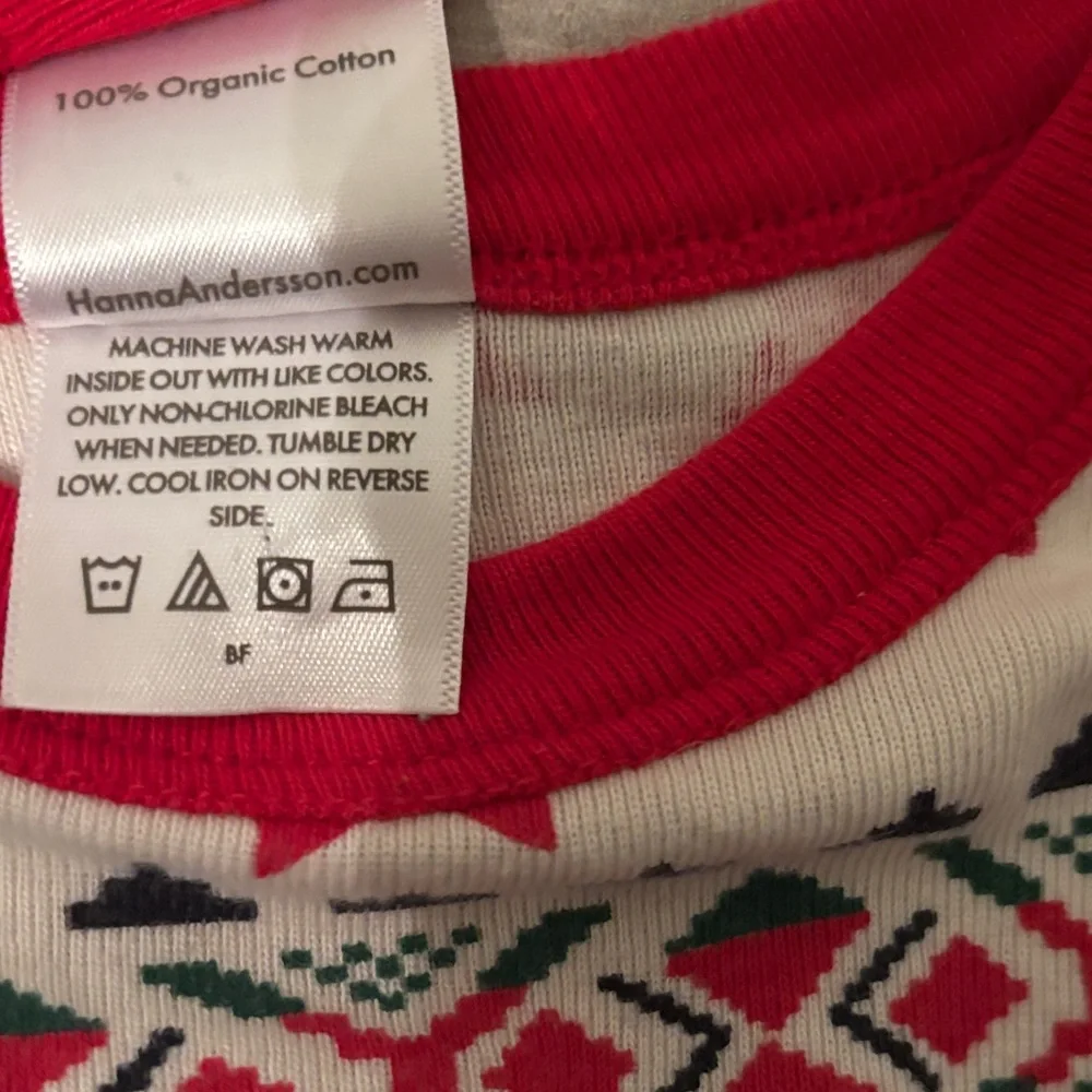 Hanna Andersson Dear Deer Red HannaJams Unisex Pajama Set